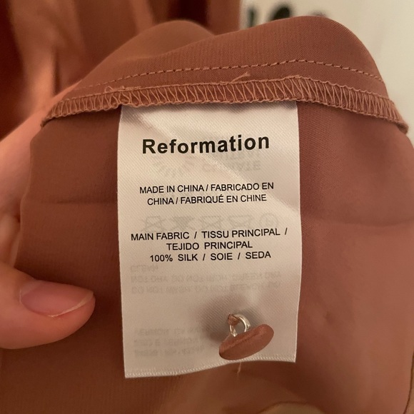 Reformation Chrisley Silk Dress NWT - Picture 7 of 8